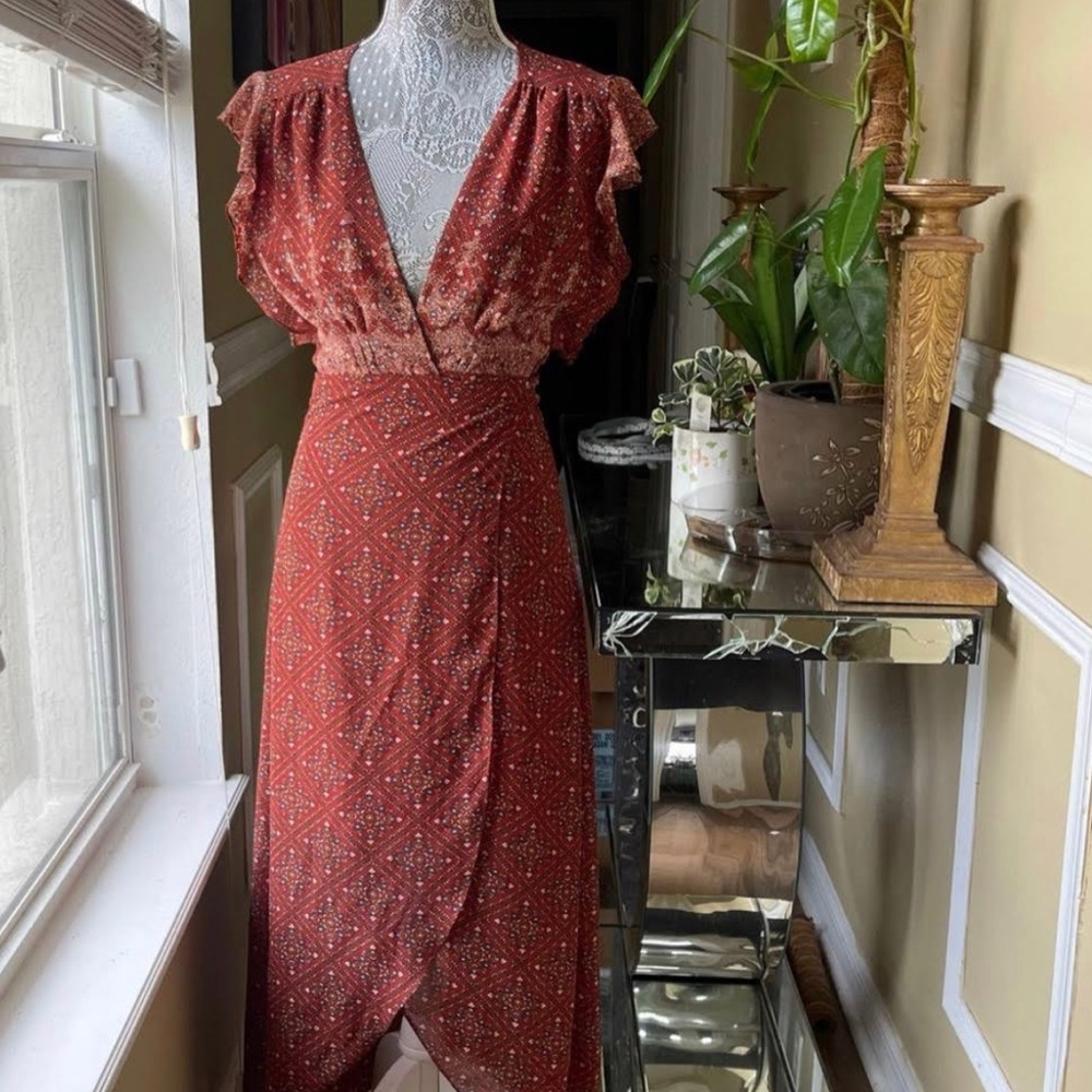 Boho wrap dress